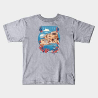 Vintage Travel Greece Design Kids T-Shirt